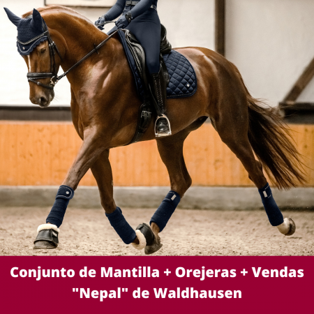 Conjunto de Mantilla + Vendas "Nepal" de Waldhausen