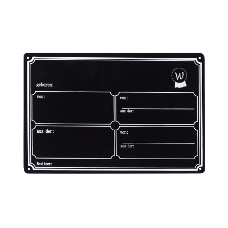 Placa de metal para box de WALDHAUSEN