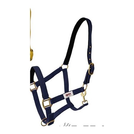 Cabezada de cuadra "NYLON DOBLE CON MOSQUETON" de HISPANO HIPICA