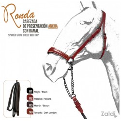 Cabezada de presentación ancha con ramal de ZALDI