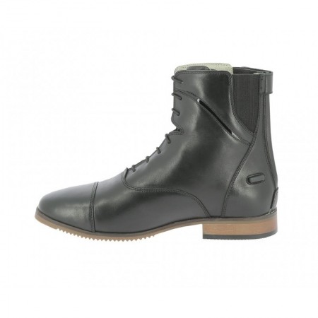 OT Botines de Equitación "WAVY" con Cremallera y Cordones de EQUITHÈME Negro Talla 43