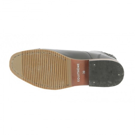 OT Botines de Equitación "WAVY" con Cremallera y Cordones de EQUITHÈME Negro Talla 43