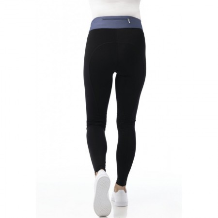 OT Leggins Pull-On "TÉA" de EQUITHÈM Negro/Azul Talla 36
