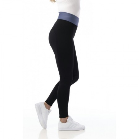 OT Leggins Pull-On "TÉA" de EQUITHÈM Negro/Azul Talla 36