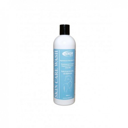 Acción desinfectante "SKIN CARE WASH" de REKOR