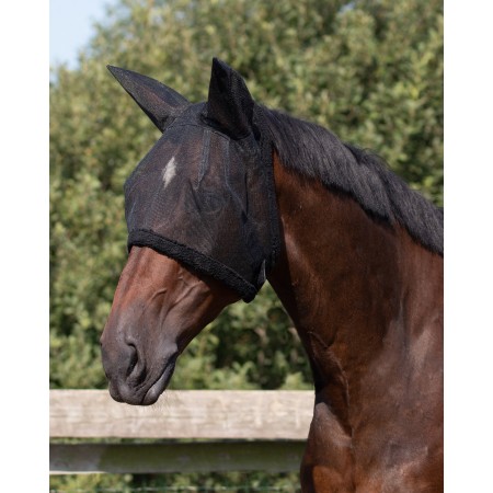 Mascara antimoscas con protección de orejas para caballo , potro o poni.