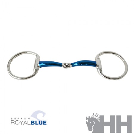 Filete de oliva con embocadura partida "ROYAL BLUE" de SEFTON
