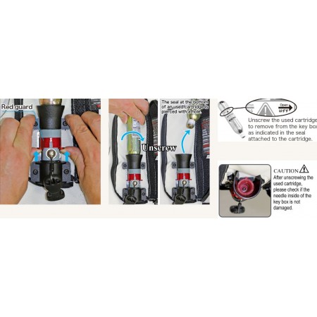 Llave para cambiar Bombonas Hit Air de modelos SKV, MC, MLV-C y MLV-P