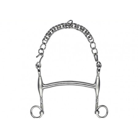 Bocado doma FEELING “l’hotte” acero inoxidable satinado con puente