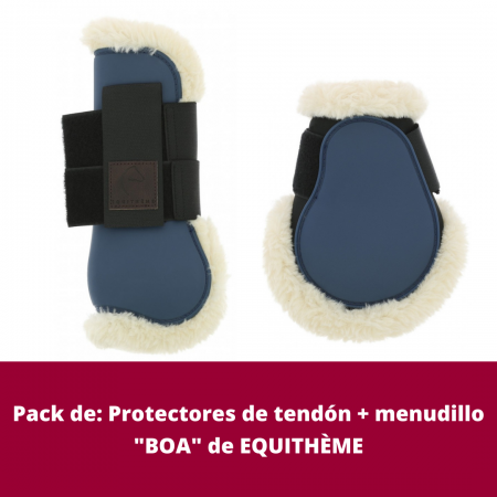 Pack de: Protectores de tendón + menudillo "BOA" de EQUITHÈME