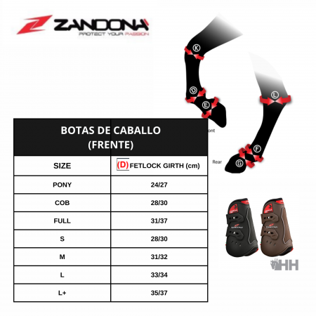 Protectores de tendón "CARBON AIR" para Poni de ZANDONÀ