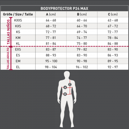 Protector de Espalda "P24 Max" para Adulto de SWING