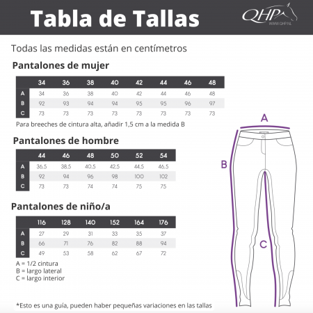 Mallas de Equitación "EDEN" para Mujer y Niño/a de QHP