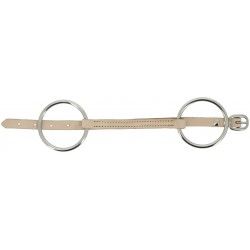 Bocado de cuero con cadena de barbada de FEELING 2