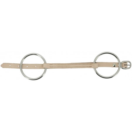 Bocado de cuero con cadena de barbada de FEELING