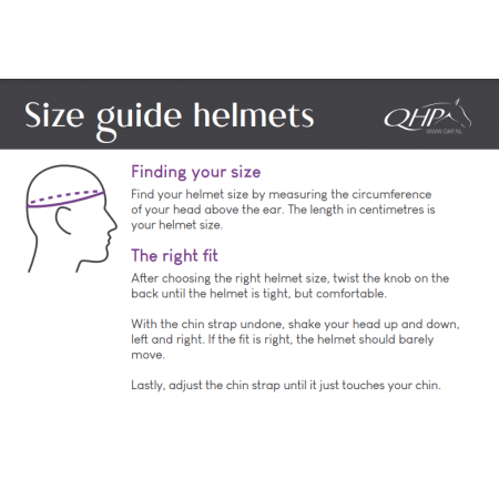 Casco de equitación "VISERA POLO OHIO" de QHP