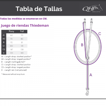 Juego de riendas "Thiedeman" de QHP