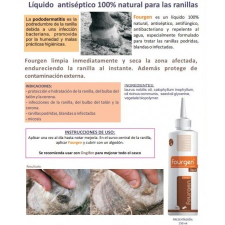 Fourgen serum 100% natural, curación instantánea para las ranillas podridas (250 ml)