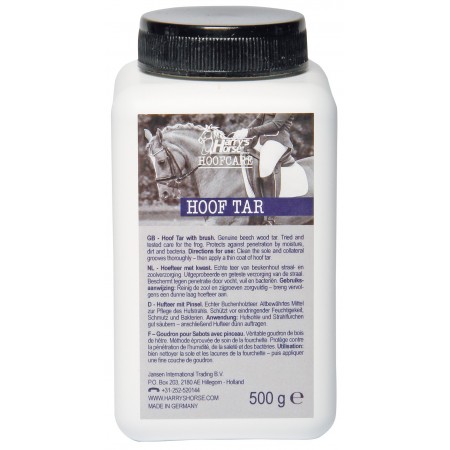 Alquitrán para cascos con pincel de HARRY'S HORSE