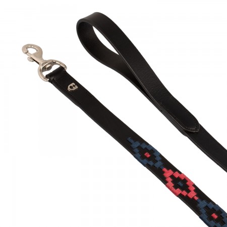 Correa de cuero para perros con estampado geométrico de AMAHORSE