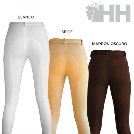 Outlet de Pantalón de equitación "LYON" de HISPANO HIPICA Blanco Talla 34