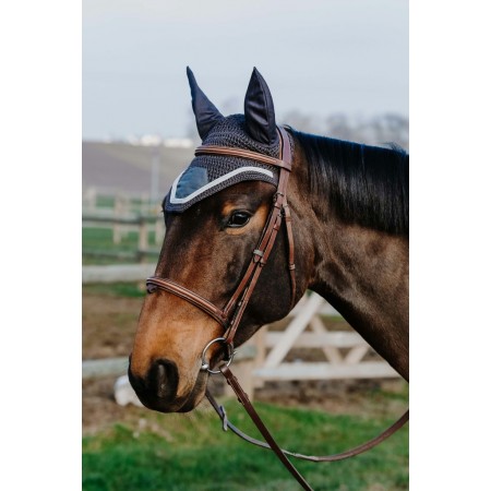 Oferta de Orejeras Anti-moscas "Badge" de EQUITHÈME Gris Talla Full