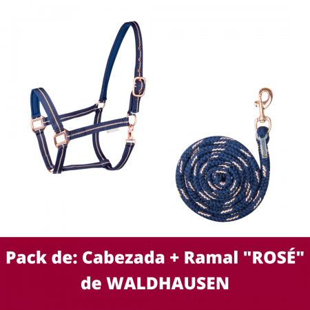 Pack de: Cabezada + Ramal "ROSÉ" de WALDHAUSEN