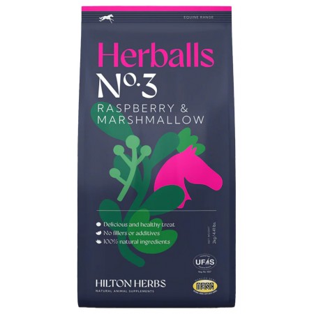 Caramelos "HERBALLS FRAMBUESA & MALVAVISCO" de HILTON HERBS