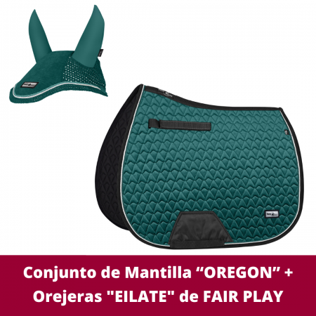 Conjunto de Mantilla “OREGON” + Orejeras "EILATE" de FAIR PLAY