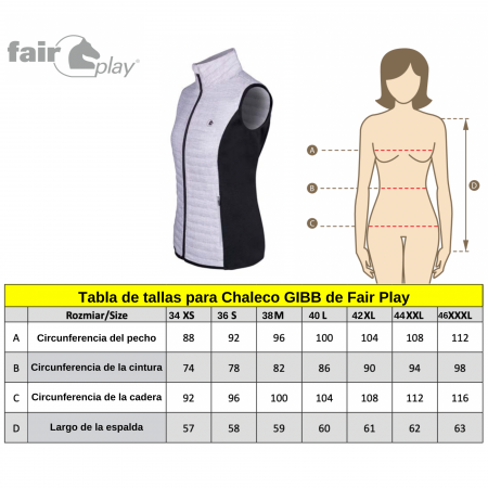 Oferta de Chaleco de Entretiempo "Gibb" de FairPlay Azul marino Talla 40 (L)