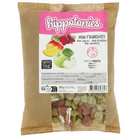 Mini Caramelos para Caballo de Mango/Manzana/Remolacha "HIPPOTONIES" de HIPPOTONIC