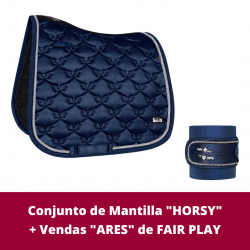 Conjunto de Mantilla "HORSY" + Vendas "ARES" de FAIR PLAY