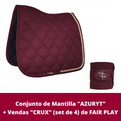 Conjunto de Mantilla "AZURYT" + Vendas "CRUX" (set de 4) de FAIR PLAY