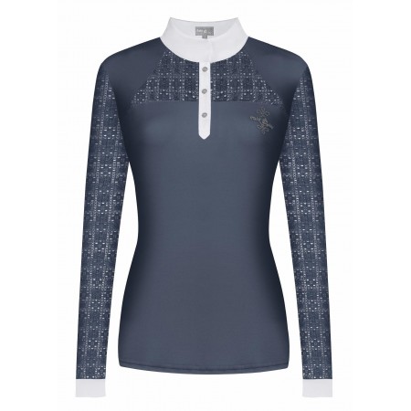 Stock de Polo de Competición de Manga larga "AIKO LS" de FAIR PLAY Azul Claro Talla 40