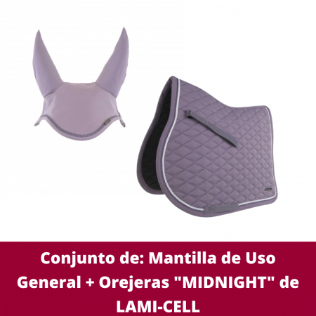 Conjunto de: Mantilla de Uso General + Orejeras "MIDNIGHT" de LAMI-CELL