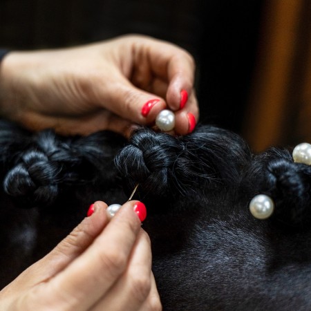 Horquillas de Perlas para Crin de QHP