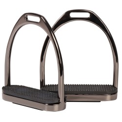 Estribos de acero inoxidable "GUNMETAL" de HARRY'S HORSE