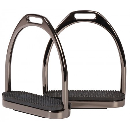 Estribos de acero inoxidable "GUNMETAL" de HARRY'S HORSE