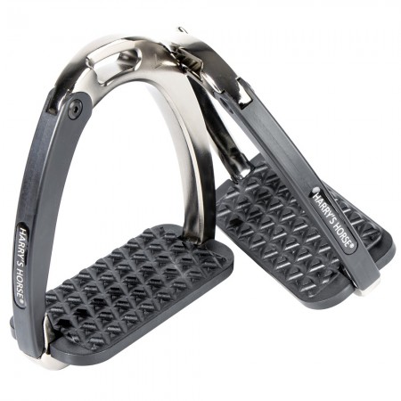 Estribos de seguridad "GUNMETAL" de HARRY'S HORSE